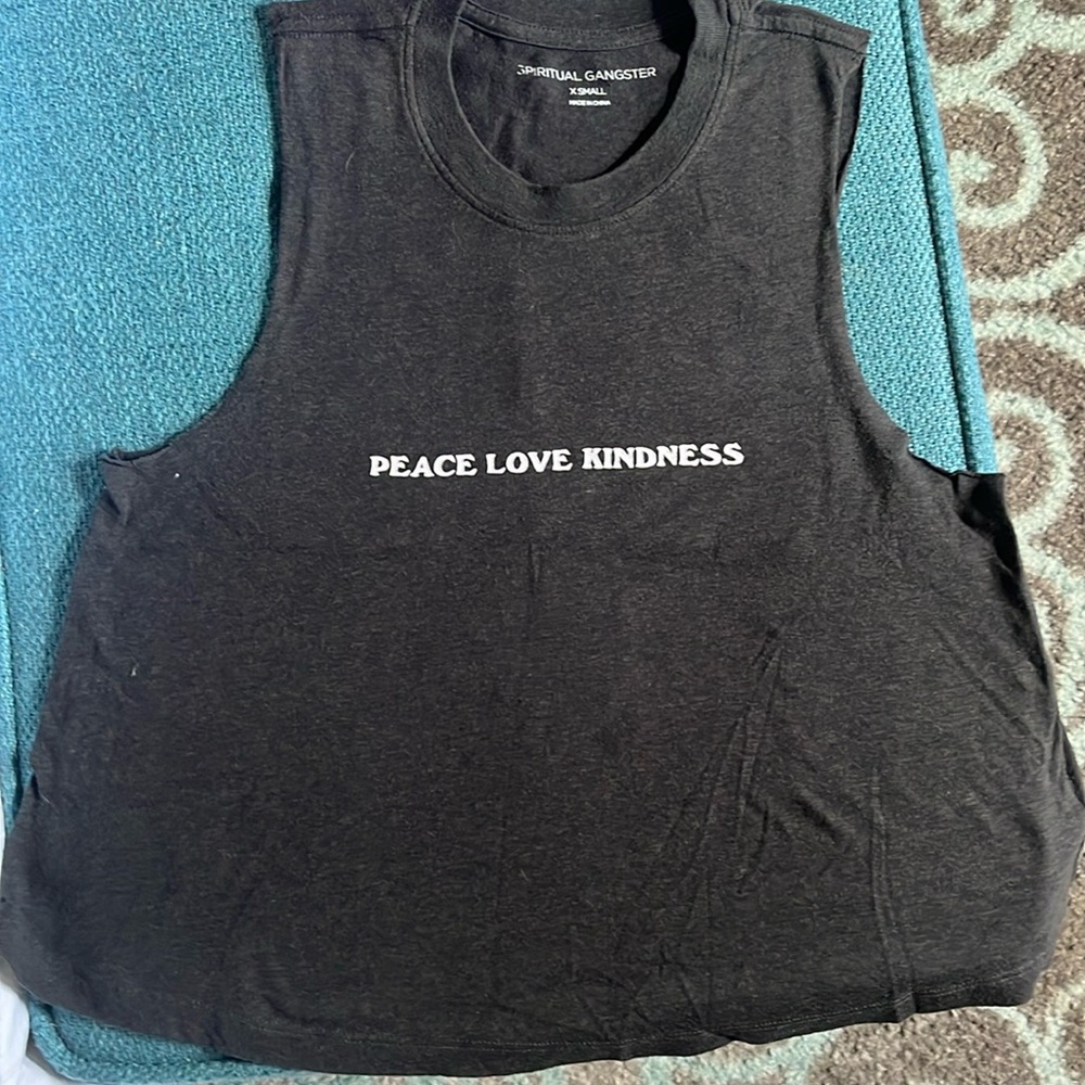 Spiritual Gangster muscle tee, cropped